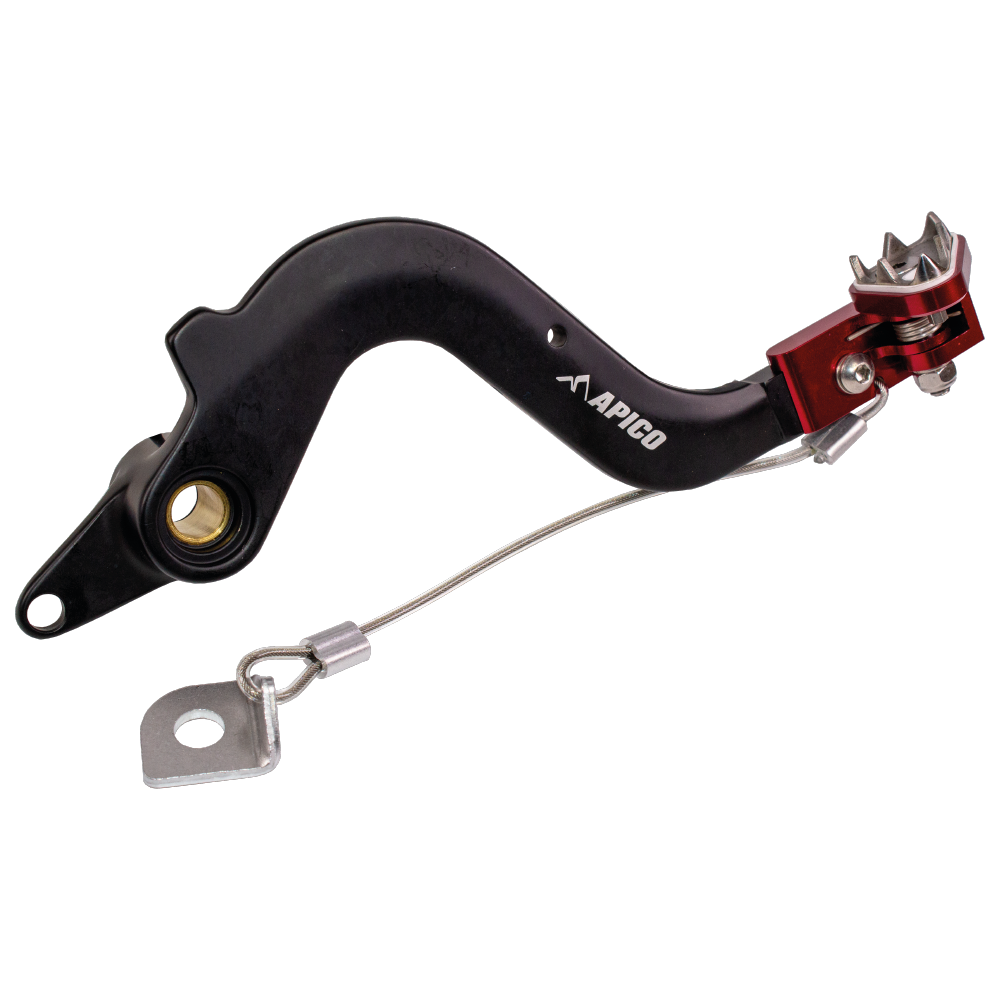 BRAKE PEDAL FORGED BETA RR 125-300 2T 20-26, 350-480 4T 20-26 BLACK/RED